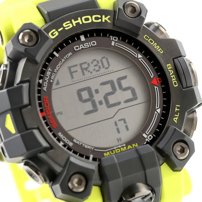 中古 超美品 カシオ CASIO Gショック G-SHOCK マッドマン ソーラー電波 マスターオブG レスキューイエロー GW-9500MRY-1A9JF 腕時計 メンズ UW-GS-MM-00003