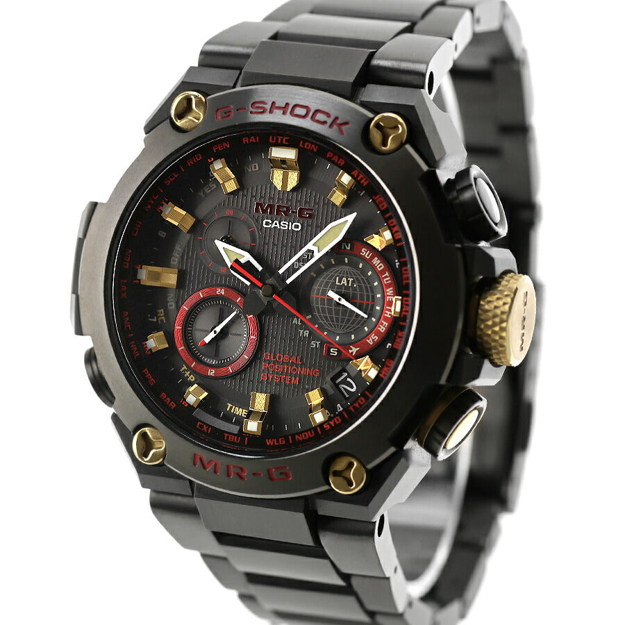 中古 カシオ CASIO Gショック G-SHOCK 赤備え MR-G タフソーラー 電波 Bluetooth MRG-G1000B-1A4JR アナログ 腕時計 ブランド メンズ UW-GS-MR-00001