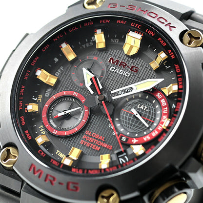 中古 カシオ CASIO Gショック G-SHOCK 赤備え MR-G タフソーラー 電波 Bluetooth MRG-G1000B-1A4JR アナログ 腕時計 ブランド メンズ UW-GS-MR-00001