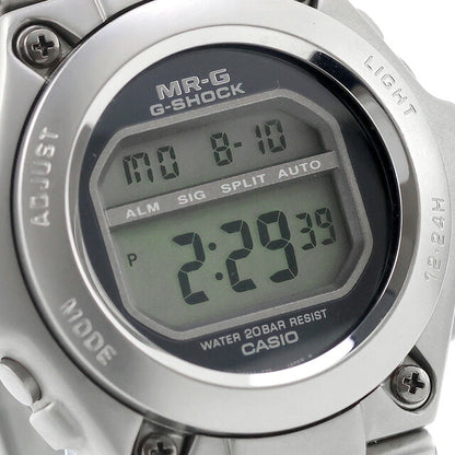 中古 カシオ CASIO G-SHOCK MR-G 初期フルメタルモデル デジタル ヴィンテージ Gショック MRG-100B-2 デジタル 腕時計 ブランド メンズ ブラック UW-GS-MR-00002