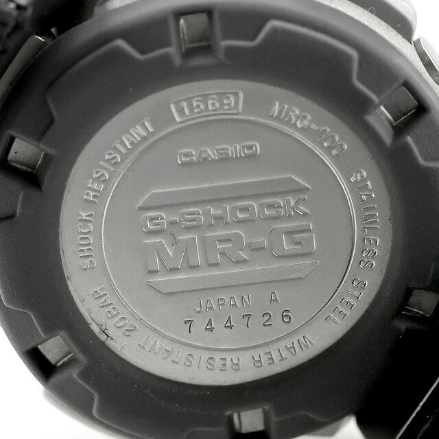 中古 カシオ CASIO G-SHOCK MR-G 初期フルメタルモデル デジタル ヴィンテージ Gショック MRG-100B-2 デジタル 腕時計 ブランド メンズ ブラック UW-GS-MR-00002