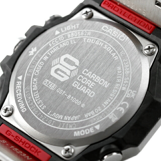 中古 カシオ CASIO Gショック G-STEEL ソーラー Bluetooth スマホ連携 秒針 GST-B1000D-1AJF アナログ 腕時計 ブランド メンズ ブラック UW-GS-OT-00024