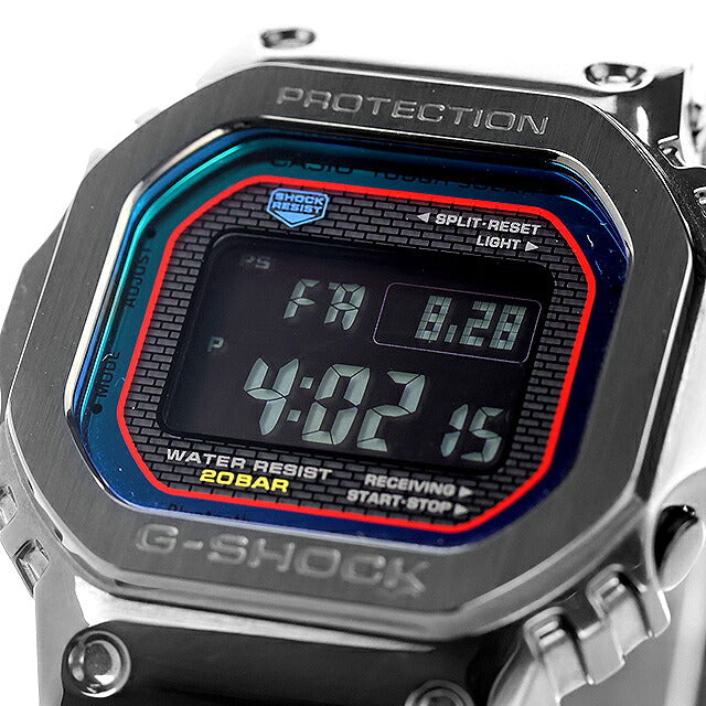 中古 カシオ CASIO G-SHOCK フルメタル マルチカラーグラデーション レインボー Gショック GMW-B5000BPC-1JF デジタル 腕時計 ブランド メンズ UW-GS-OT-00026