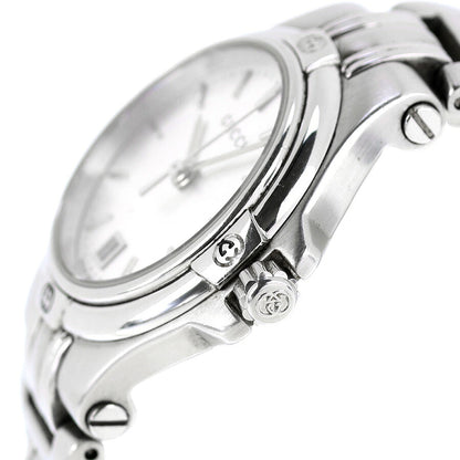 中古 グッチ GUCCI ラウンド デイト 電池交換済 9040L アナログ 腕時計 ブランド レディース ブラック 黒 UW-GU-OT-00002