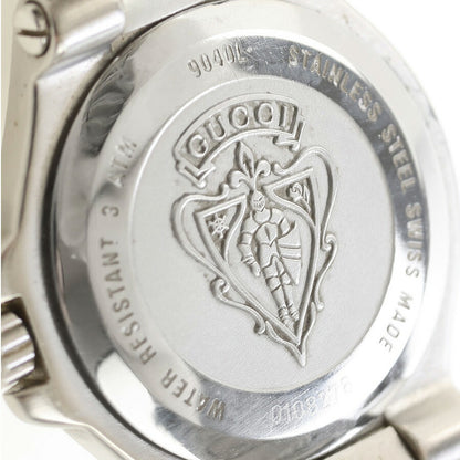 中古 グッチ GUCCI ラウンド デイト 電池交換済 9040L アナログ 腕時計 ブランド レディース ブラック 黒 UW-GU-OT-00002