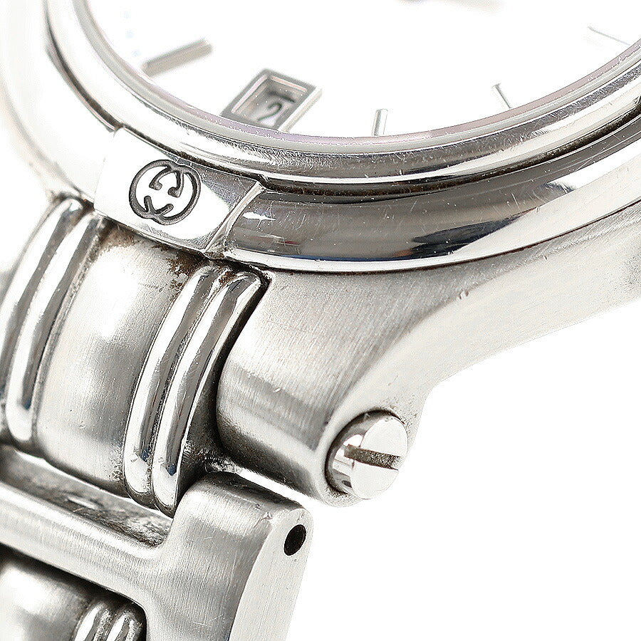 中古 グッチ GUCCI ラウンド デイト 電池交換済 9040L アナログ 腕時計 ブランド レディース ブラック 黒 UW-GU-OT-00002
