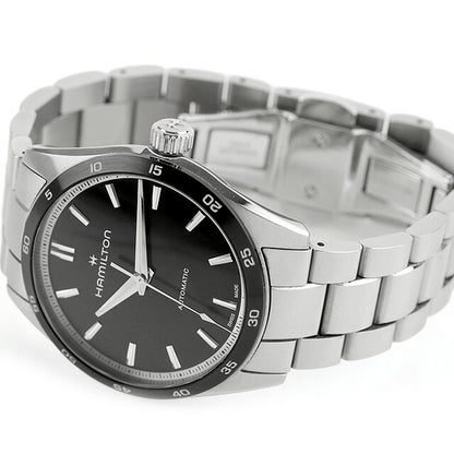 中古 ハミルトン HAMILTON ジャズマスター パフォーマー オート 38mm H-10 自動巻き H36205130 アナログ 腕時計 ブランド メンズ ブラック UW-HA-JM-00005