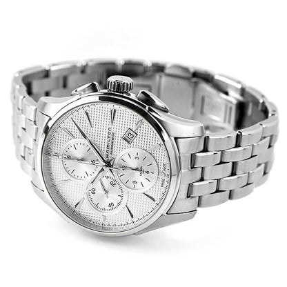 二手超好汉密尔顿 HAMILTON Jazzmaster Auto Chrono 自动上链计时码表 H32596151 模拟手表品牌男士银色 UW-HA-JM-00007