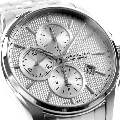 二手超好汉密尔顿 HAMILTON Jazzmaster Auto Chrono 自动上链计时码表 H32596151 模拟手表品牌男士银色 UW-HA-JM-00007