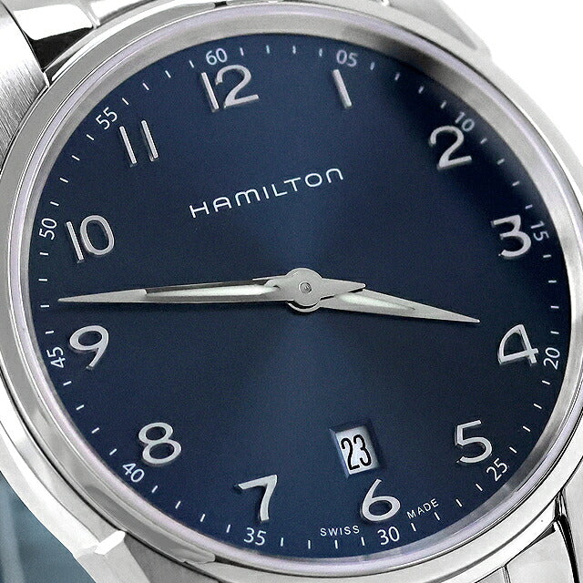 中古 超美品 ハミルトン HAMILTON ジャズマスター シンライン クオーツ H38511143 アナログ 腕時計 ブランド メンズ ブルーグレー UW-HA-JM-00012