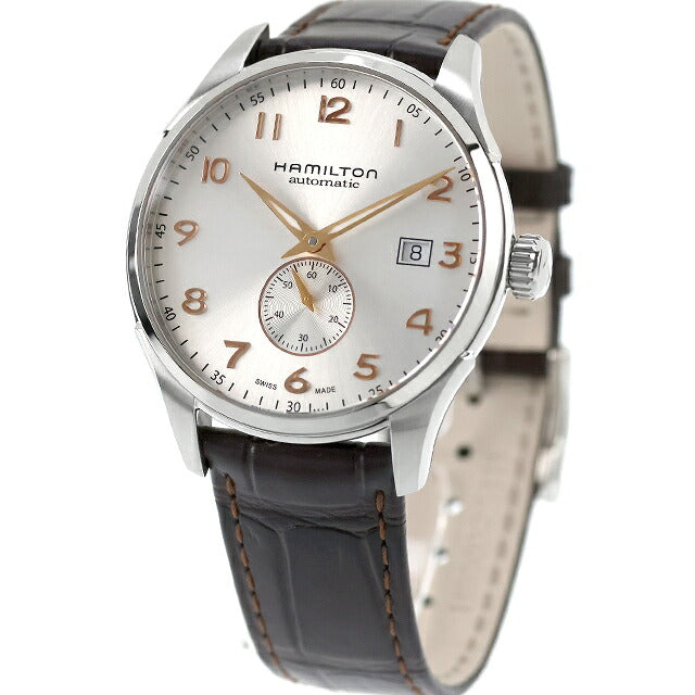 中古 超美品 ハミルトン HAMILTON ジャズマスター マエストロ スモールセコンド オート H42515555 アナログ 腕時計 ブランド メンズ シルバー ブラウン UW-HA-JM-00013