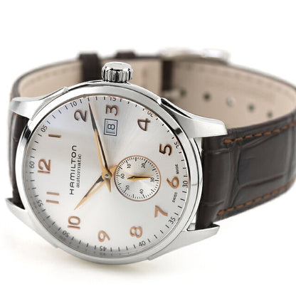 中古 超美品 ハミルトン HAMILTON ジャズマスター マエストロ スモールセコンド オート H42515555 アナログ 腕時計 ブランド メンズ シルバー ブラウン UW-HA-JM-00013