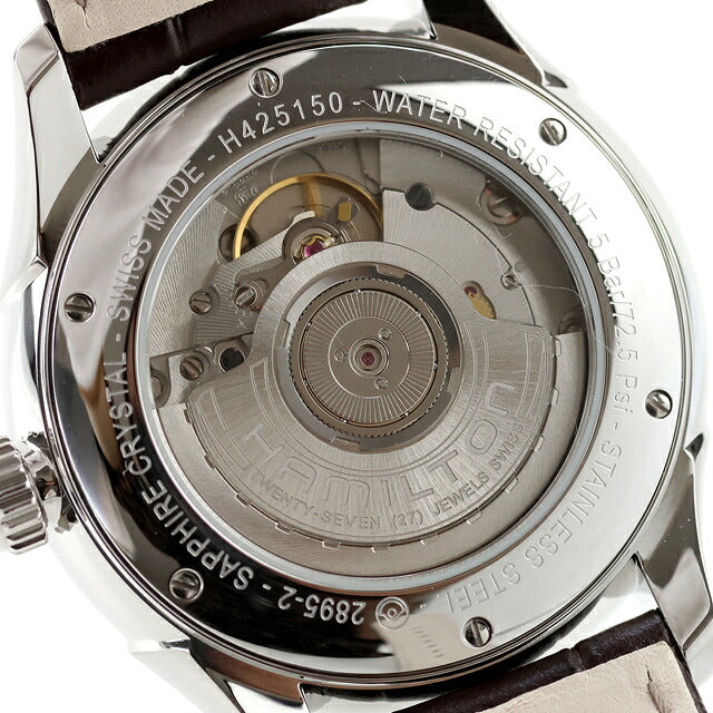 中古 超美品 ハミルトン HAMILTON ジャズマスター マエストロ スモールセコンド オート H42515555 アナログ 腕時計 ブランド メンズ シルバー ブラウン UW-HA-JM-00013