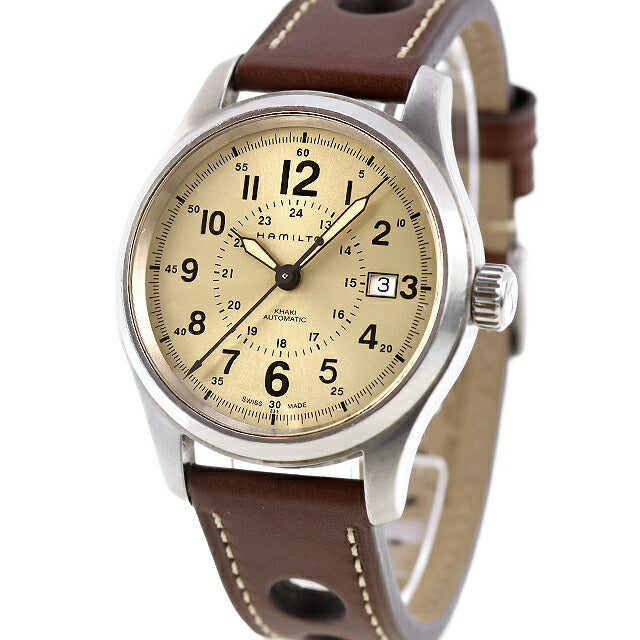 中古 ハミルトン HAMILTON カーキ フィールド オート デイト Khaki Field Auto 40mm H70595523 アナログ 腕時計 ブランド メンズ UW-HA-KH-00006