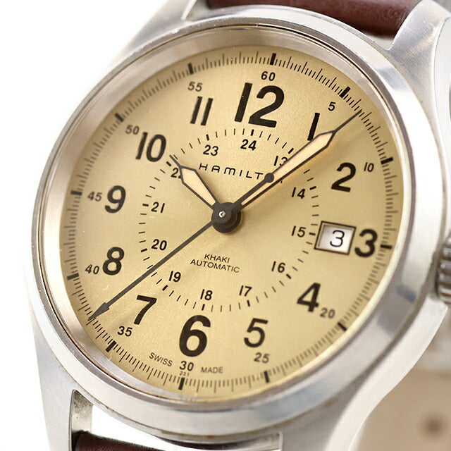 中古 ハミルトン HAMILTON カーキ フィールド オート デイト Khaki Field Auto 40mm H70595523 アナログ 腕時計 ブランド メンズ UW-HA-KH-00006