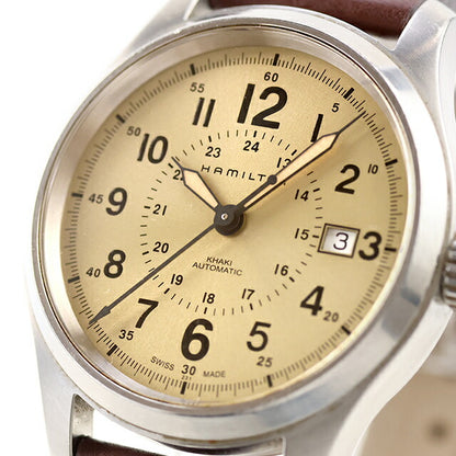 中古 ハミルトン HAMILTON カーキ フィールド オート デイト Khaki Field Auto 40mm H70595523 アナログ 腕時計 ブランド メンズ UW-HA-KH-00006