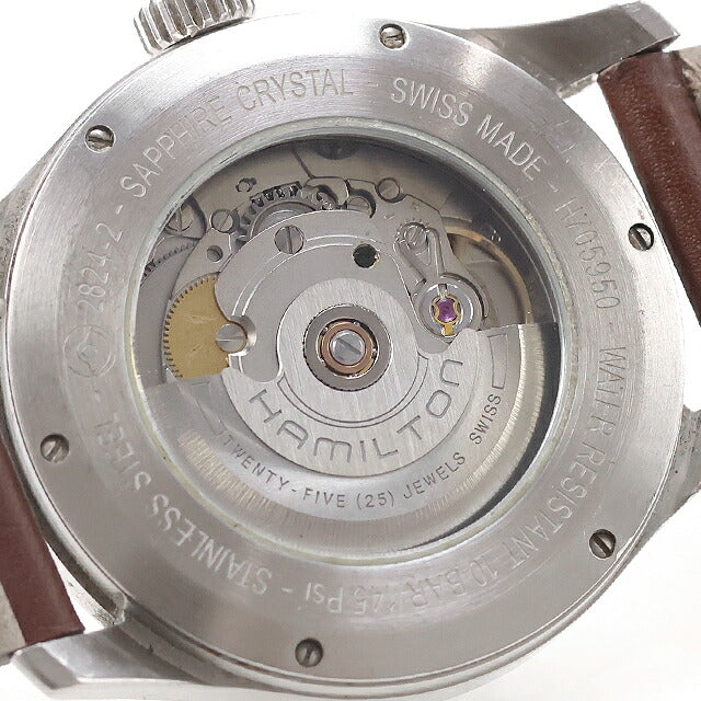 中古 ハミルトン HAMILTON カーキ フィールド オート デイト Khaki Field Auto 40mm H70595523 アナログ 腕時計 ブランド メンズ UW-HA-KH-00006