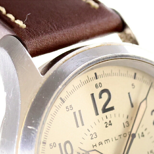 中古 ハミルトン HAMILTON カーキ フィールド オート デイト Khaki Field Auto 40mm H70595523 アナログ 腕時計 ブランド メンズ UW-HA-KH-00006
