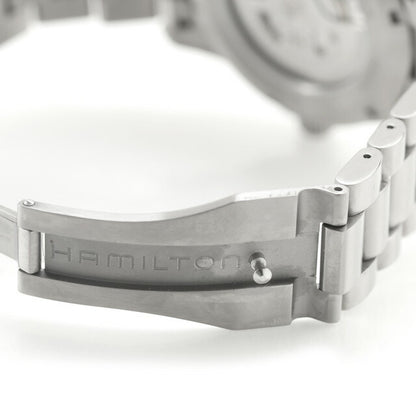 中古 美品 ハミルトン HAMILTON カーキ フィールド チタニウム オート 38mm H70205140 アナログ 腕時計 ブランド メンズ ブルー UW-HA-KH-00008