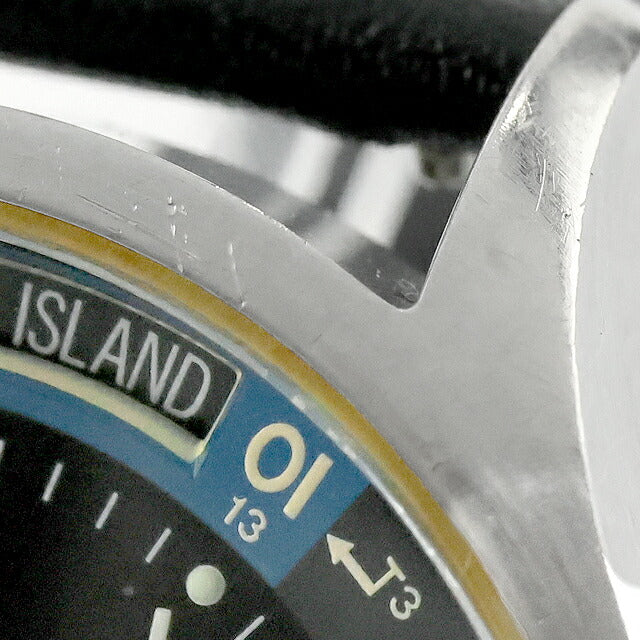 中古 OH済 ハミルトン HAMILTON カーキ ネイビー GMT オート 3タイムゾーン H776450 アナログ 腕時計 ブランド メンズ ブラック UW-HA-KH-00011