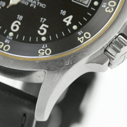 中古 OH済 ハミルトン HAMILTON カーキ ネイビー GMT オート 3タイムゾーン H776450 アナログ 腕時計 ブランド メンズ ブラック UW-HA-KH-00011