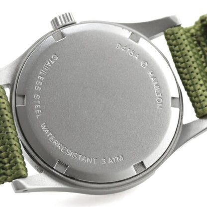 中古 ハミルトン HAMILTON カーキ メカニカル 9415A 手巻き ETA2801-2 2000年頃 9415A アナログ 腕時計 ブランド メンズ カーキグリーン UW-HA-KH-00012