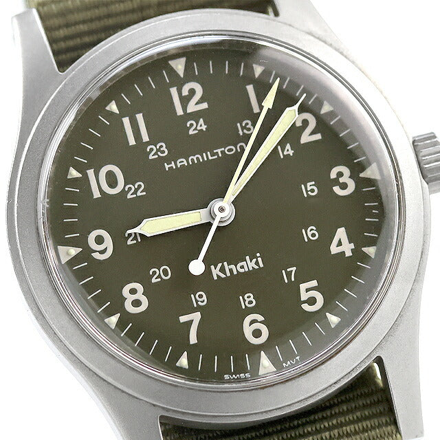 中古 ハミルトン HAMILTON カーキ メカニカル 9415A 手巻き ETA2801-2 2000年頃 9415A アナログ 腕時計 ブランド メンズ カーキグリーン UW-HA-KH-00013