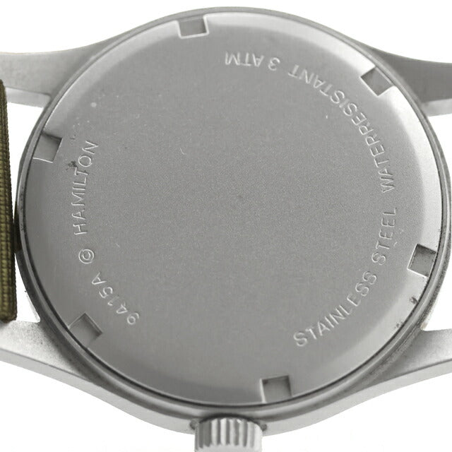 中古 ハミルトン HAMILTON カーキ メカニカル 9415A 手巻き ETA2801-2 2000年頃 9415A アナログ 腕時計 ブランド メンズ カーキグリーン UW-HA-KH-00013