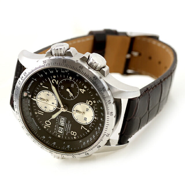 中古 ハミルトン HAMILTON カーキ アビエーション X-Wind Auto Chrono
