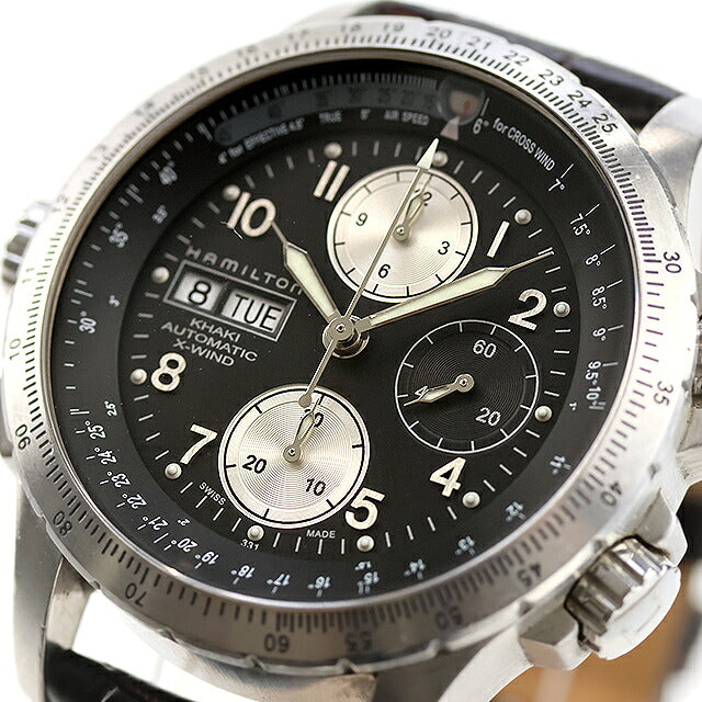 中古 ハミルトン HAMILTON カーキ アビエーション X-Wind Auto Chrono