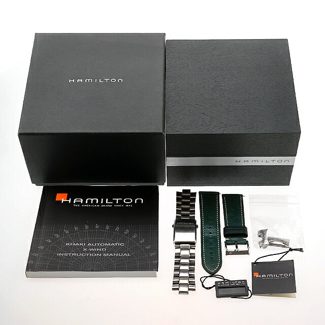 中古 ハミルトン HAMILTON カーキ アビエーション X-Wind Auto Chrono