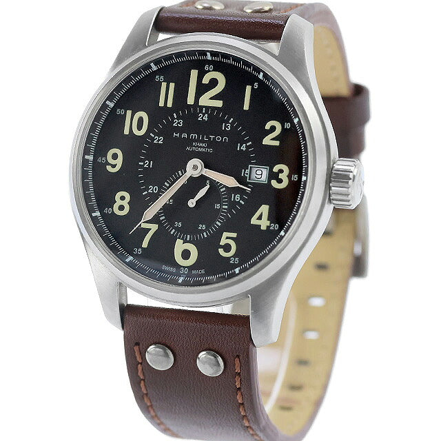 中古 ハミルトン HAMILTON カーキ フィールド オフィサー オート 44mm ビッグダイヤル スモールセコンド H70655733 アナログ 腕時計 ブランド メンズ UW-HA-KH-00016