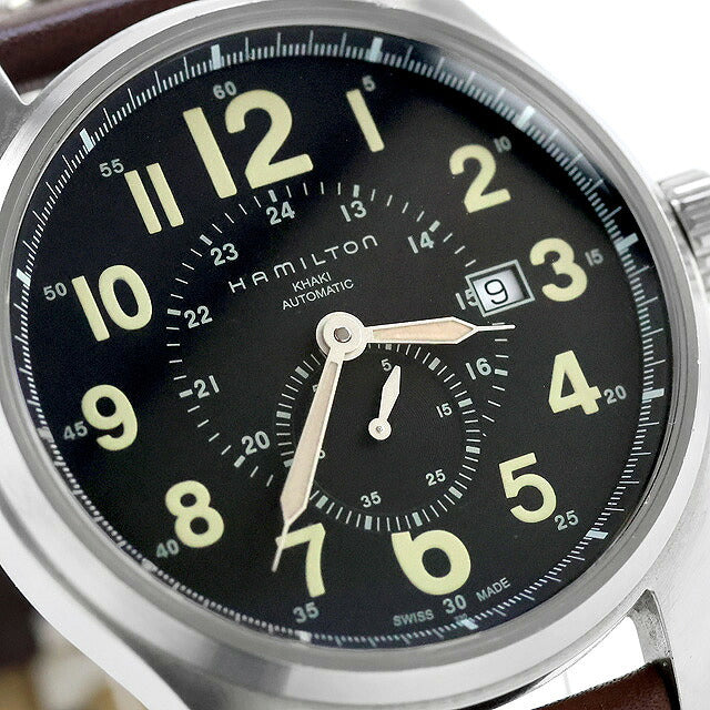 中古 ハミルトン HAMILTON カーキ フィールド オフィサー オート 44mm ビッグダイヤル スモールセコンド H70655733 アナログ 腕時計 ブランド メンズ UW-HA-KH-00016