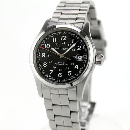 中古 ハミルトン HAMILTON カーキ フィールド オート 38mm 自動巻き H-10 H70455133 アナログ 腕時計 ブランド メンズ ブラック UW-HA-KH-00019