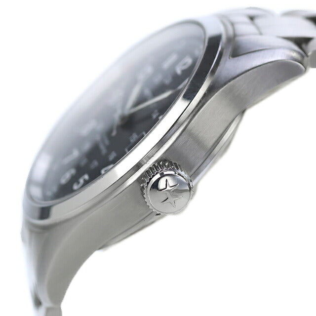 中古 ハミルトン HAMILTON カーキ フィールド オート 38mm 自動巻き H-10 H70455133 アナログ 腕時計 ブランド メンズ ブラック UW-HA-KH-00019