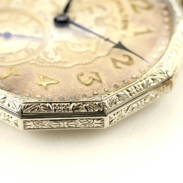 中古 ハミルトン HAMILTON 懐中時計 アンティーク アールデコ 帆船 Cal.912 1920-1930年頃 Cal.912 アナログ 腕時計 ブランド メンズ UW-HA-OT-00002