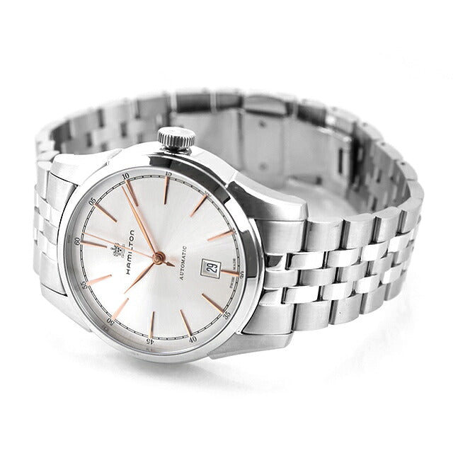 中古 超美品 ハミルトン HAMILTON アメリカンクラシック スピリット オブ リバティ オート H42415051 アナログ 腕時計 ブランド メンズ シルバー UW-HA-SL-00001