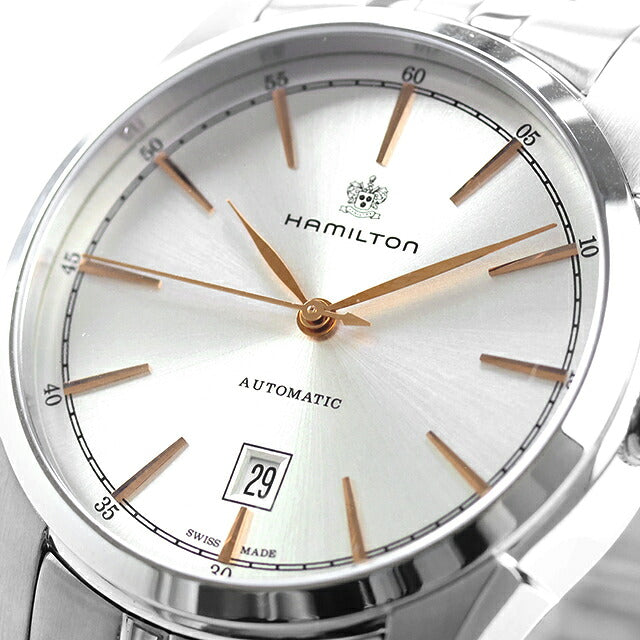 中古 超美品 ハミルトン HAMILTON アメリカンクラシック スピリット オブ リバティ オート H42415051 アナログ 腕時計 ブランド メンズ シルバー UW-HA-SL-00001