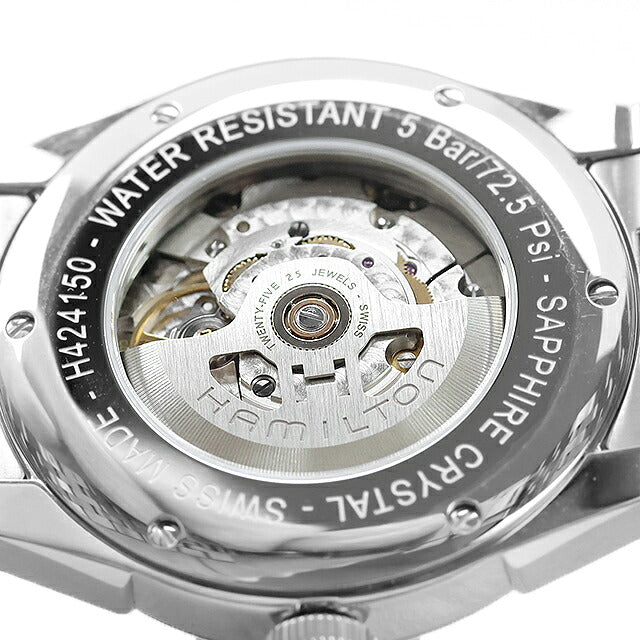 中古 超美品 ハミルトン HAMILTON アメリカンクラシック スピリット オブ リバティ オート H42415051 アナログ 腕時計 ブランド メンズ シルバー UW-HA-SL-00001