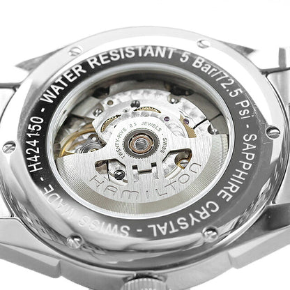 中古 超美品 ハミルトン HAMILTON アメリカンクラシック スピリット オブ リバティ オート H42415051 アナログ 腕時計 ブランド メンズ シルバー UW-HA-SL-00001