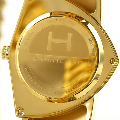 中古 超美品 ハミルトン HAMILTON ベンチュラ 蛇腹ベルト フレックス クオーツ エルヴィス プレスリー H24301141 アナログ 腕時計 メンズ UW-HA-VT-00002