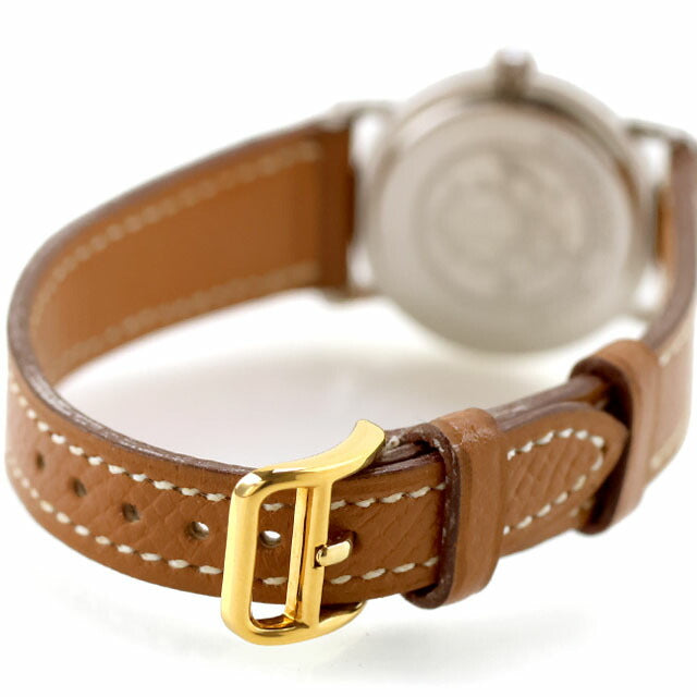 中古 仕上げ済 美品 エルメス HERMES クリッパー GPコンビ クォーツ