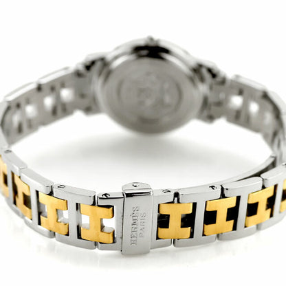 Used Finished Good Condition Hermes Clipper Combination Quartz GP Combi Analog Watch Brand Ladies UW-HR-CP-00003