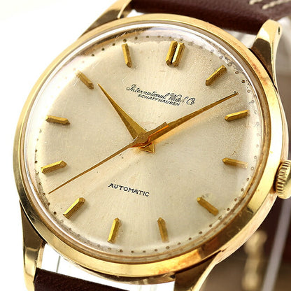 中古 IWC IWC オールドインター ペラトン式自動巻き K18YG無垢 推定1960年製 金無垢 インターナショナル 本体約35.1g Cal.853 腕時計 メンズ UW-IW-OT-00001