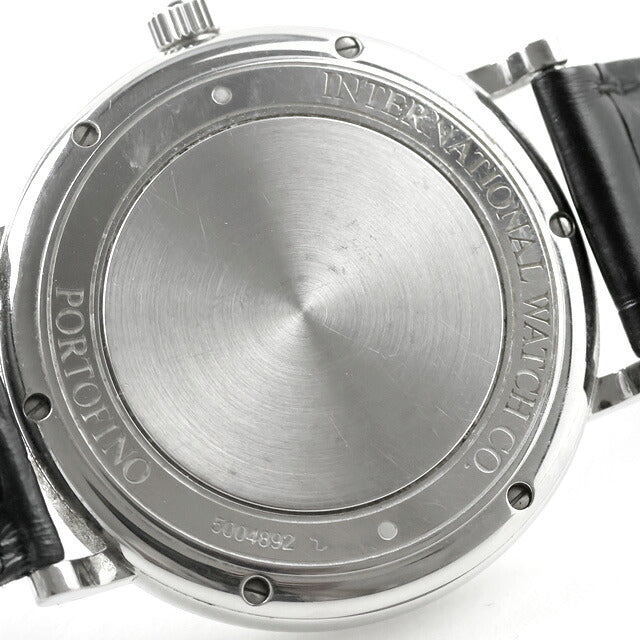 中古 IWC IWC ポートフィノ オートマティック 40mm 薄型 ドレスウォッチ IW356502 アナログ 腕時計 ブランド メンズ ブラック UW-IW-PF-00001