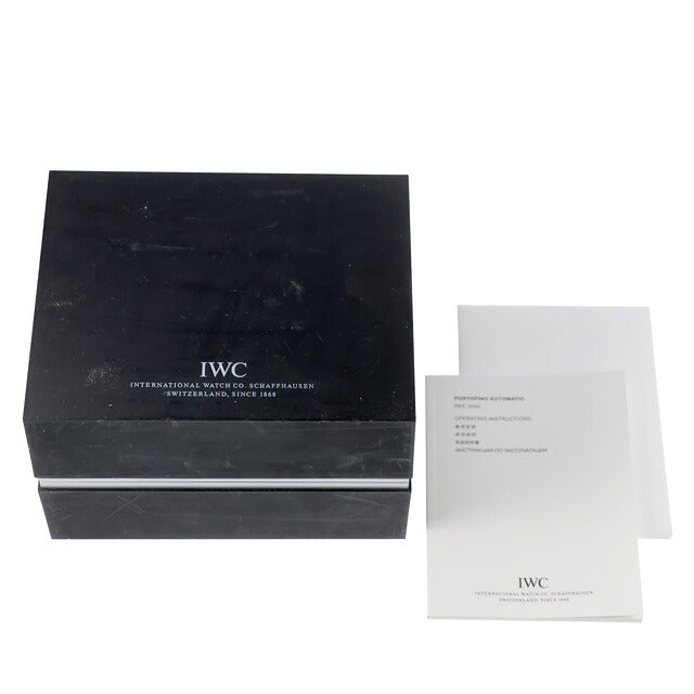 中古 IWC IWC ポートフィノ オートマティック 40mm 薄型 ドレスウォッチ IW356502 アナログ 腕時計 ブランド メンズ ブラック UW-IW-PF-00001