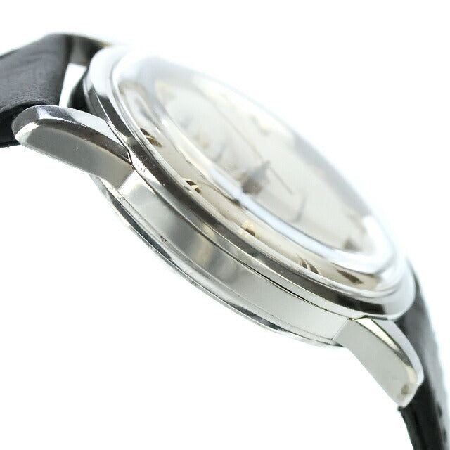 中古 美品・ベルト新品 ロンジン LONGINES コンクエスト ヘリテージ 35mm デイト 自動巻き 七宝メダリオン 90年代 7290-633 腕時計 メンズ UW-LO-CQ-00001