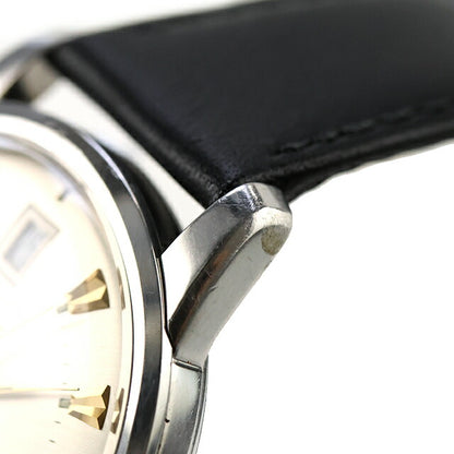 中古 美品・ベルト新品 ロンジン LONGINES コンクエスト ヘリテージ 35mm デイト 自動巻き 七宝メダリオン 90年代 7290-633 腕時計 メンズ UW-LO-CQ-00001