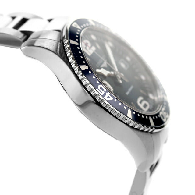 中古 ロンジン LONGINES ハイドロコンクエスト クォーツ 39mm ダイバーズ ミドルサイズ L3.730.4.96.6 アナログ 腕時計 ブランド メンズ UW-LO-HC-00002