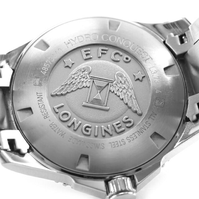 中古 ロンジン LONGINES ハイドロコンクエスト クォーツ 39mm ダイバーズ ミドルサイズ L3.730.4.96.6 アナログ 腕時計 ブランド メンズ UW-LO-HC-00002